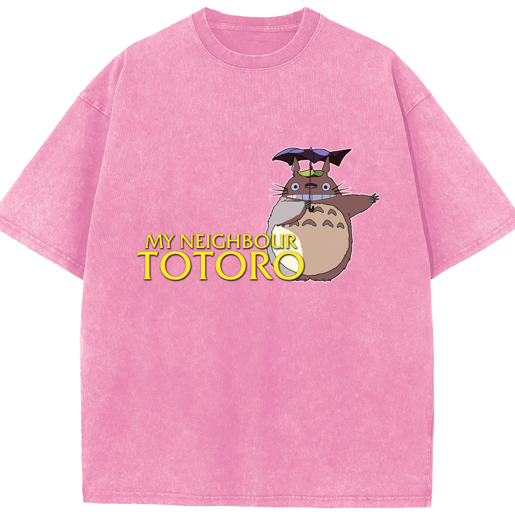 （画像用） となりのトトロ 草壁メイ 草壁サツキ My Neighbor Totoro Satsuki Kusakabe Mei Kusakabe 綿100% ヴィンテージ風 半袖Tシャツ（フロントプリント）